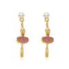 1 Pair of  Women's  Earrings  Alloy  Dancing Girl  Pendant  Earrings
