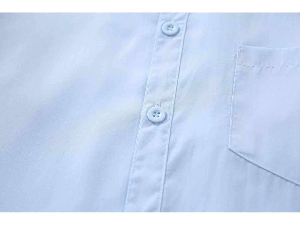 Boys' Blue School Uniform Shirt for Performances and Catwalks