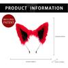 Realistic Wolf Ears Hairband Furry Headbands Plush for Coser Role Play and Photography Props