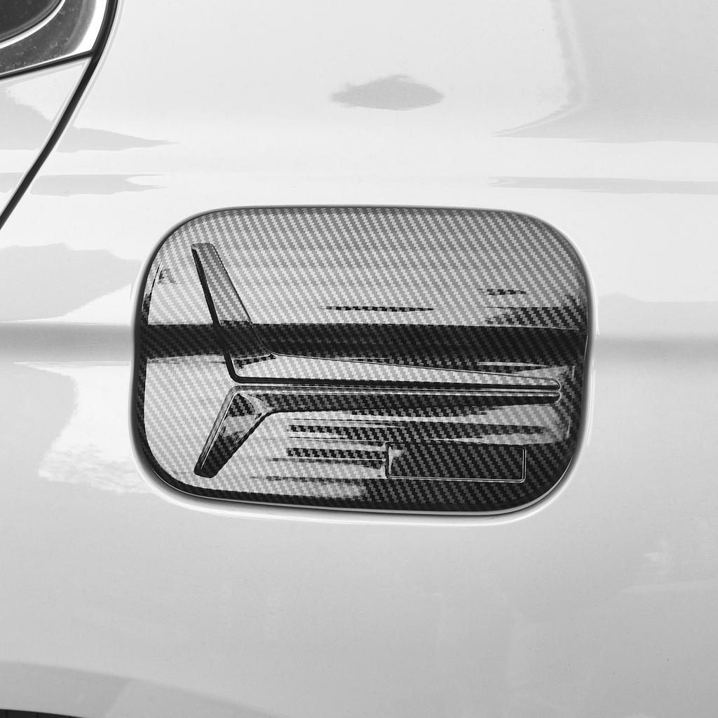 Car Decoration Gas Tank Cover For Genesis G70 - Gloss Black Carbon Fiber Cars Accessories Styling Upgrade Modify A Car