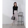 Proportion Body Dressing Ecru Random Rib Sheer Flare Sleeve Knit Sweater Women's