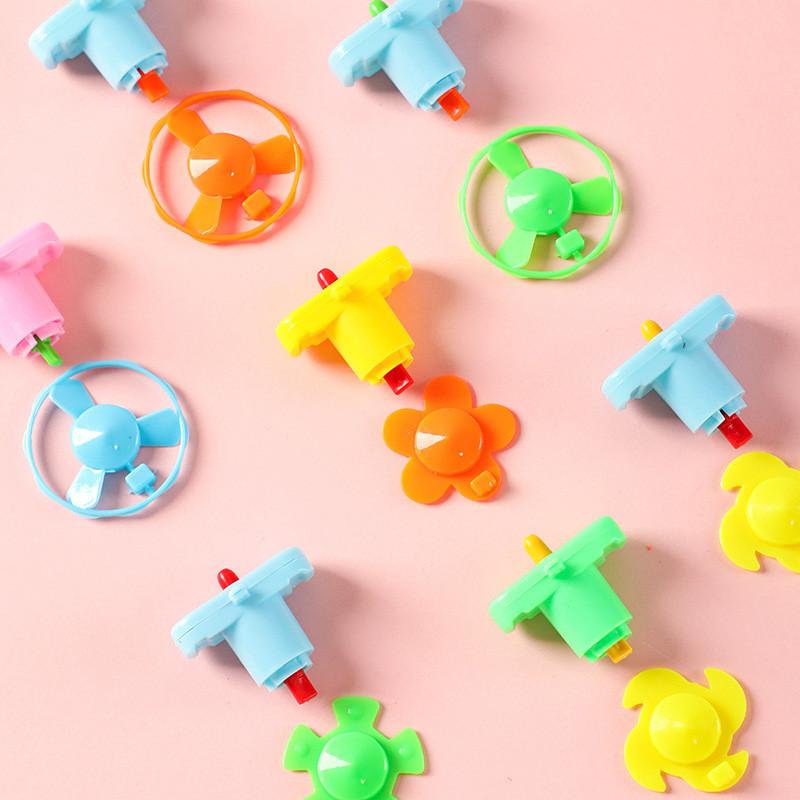 Plastic Gyroscope Spin Toy Set For Kids Collectible Toys Classroom Giving Gift