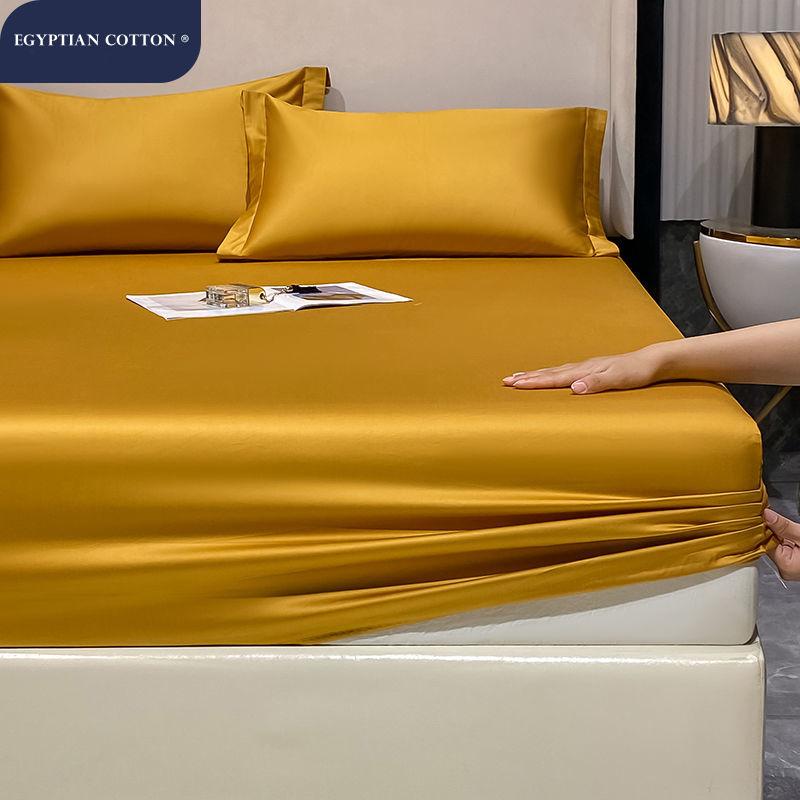 

WOSTAR Розкішна еластична простирадло-натяжка з єгипетської бавовни, захисний чохол для матраца, однотонний, 220x240, розмір King, для пари, двоспальне ліжко, простирадло Pillowcase No sheet