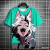 Summer Men's Women's T-Shirts 3D anime girl pattern printing gifts for man casual home graphic t shirts