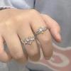 Y2K Opal Angel-Demon Ring: Cute, High-End, Unique Design for Couples and Trendsetters.
