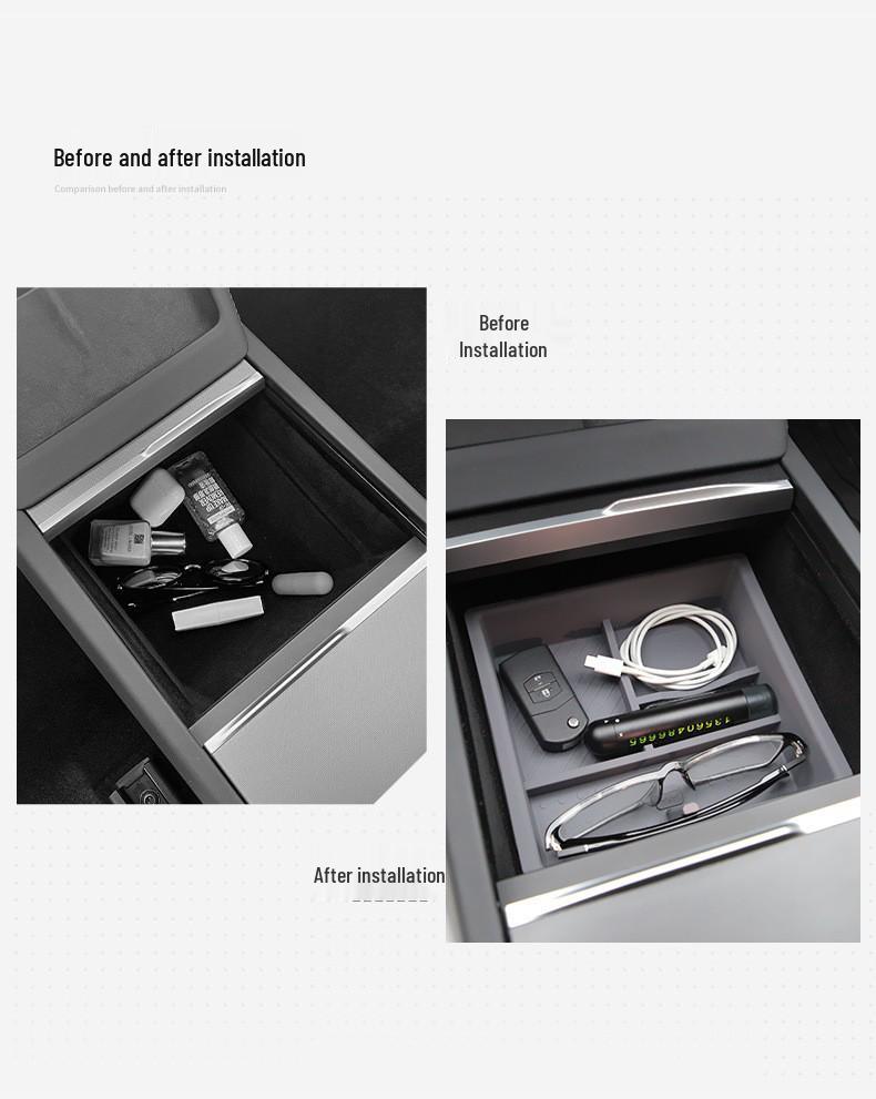 Tesla Model Y/3 Center Console Armrest Storage Box