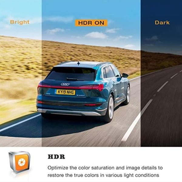 2024 Upgrade Dual Dash Cam FHD 1080P+1080P Front Inside Cabin Car Camera Driving Recorder LCD Display Gravity Sensor Automatic Video Recording