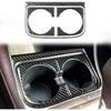 Carbon Fiber Center Console Car Gear Shift Knob Water Cap Holder Panel Cover Carbon Fiber Sticker Car Interior Trim Compatible with Toyota Tacoma