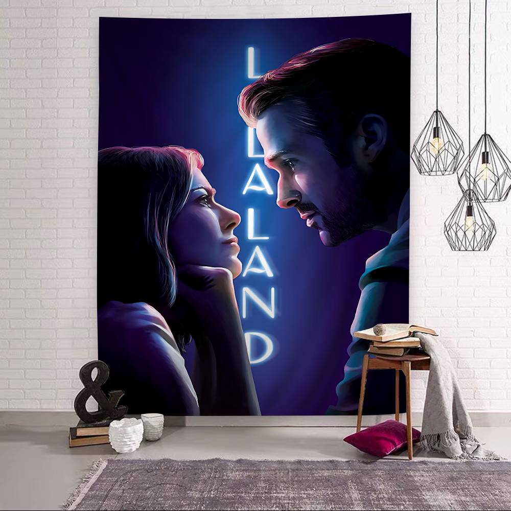 La La Land Music Classic Movie DIY Wall Tapestry Hanging Tarot Hippie Wall Rugs Dorm INS Home Decor