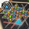 1 Set Triangle Chess Board Game 2 To 4 Players Geometry Learning Focus Logic Training Educational Rubber Band Triangle Pegboard Strategy Game Toy
