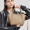 Fashion Cowhide Handbag for Women 2025 New Trend Large Capacity Bucket Versatile Commuter Genuine Leather Shoulder Crossbody Bag