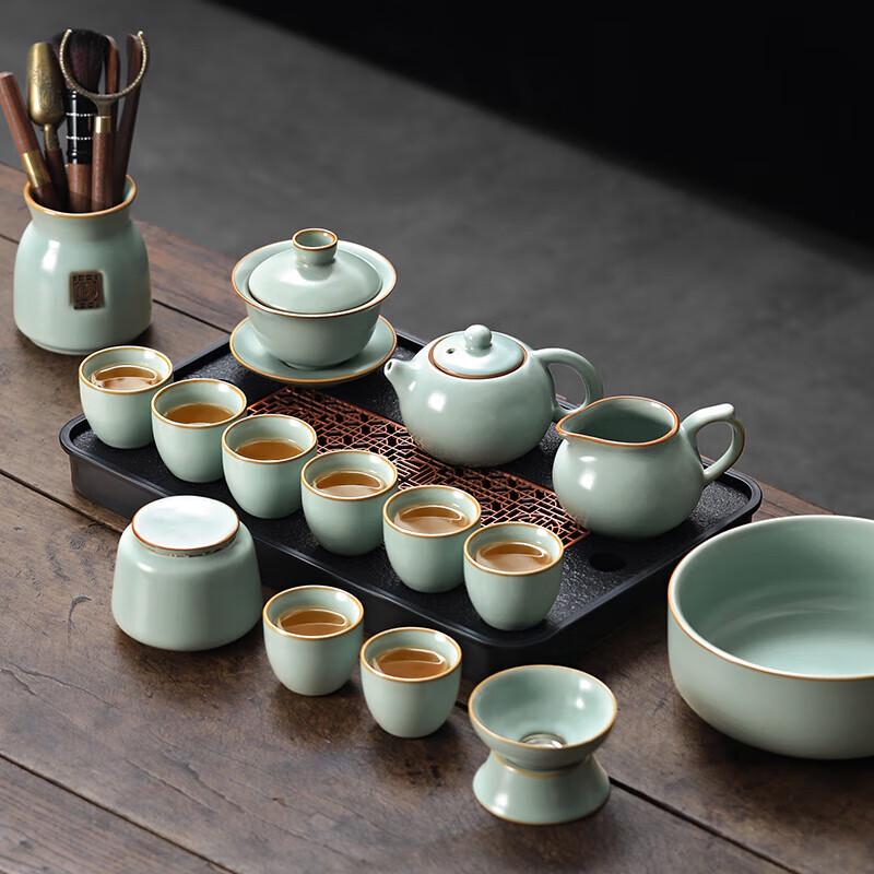 Buzhuo Ru Kiln Kung Fu Tea Set
