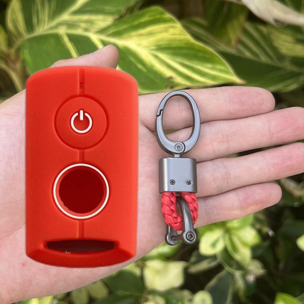 Silicone Motor Key Cover Case Accessories for Yamaha NVX NVX155 XMAX XMAX300 QBIX AEROX JAUNS 2 Buttons Smart Remote Keychains