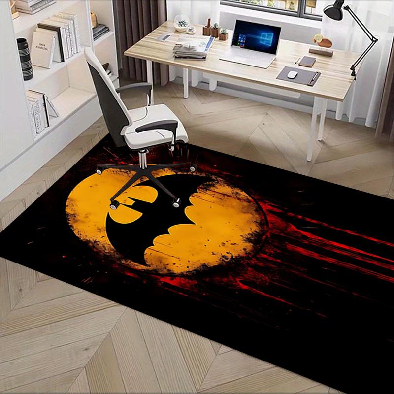 Batman,Grunge Office Carpet Chair Mats, Home Decor Dormitory Floor Protector With Anti-Skid Backing, Large Area Coverage, Christmas Decorati