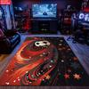 Soccer Star Swirl  Large Room Carpet Non Slip Cartoon Kids Bedroom Living Room Floor Mat Home Decor Children's Play Carpet