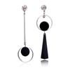 Asymmetrical AB Version Of The Circle Of European And American Fashion Exaggerated Long Earrings Korean Personality Earrings