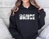 Trendy Women's Hooded Sweatshirt: Dance Lover Print, Long Sleeve, Autumn/Winter Fashion