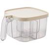 Multi-Compartment Seasoning Box: Kitchen Set with Salt Shaker, Sugar, MSG, and Spices – Four Compartments Included
