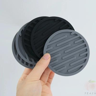 10cm Silikonové podložky pod hrnky Kulaté Žáruvzdorné Gumové Podložky pod čajové šálky Stolní podložky Držáky pod nápoje, kávové hrnky, sklenice Dekorace