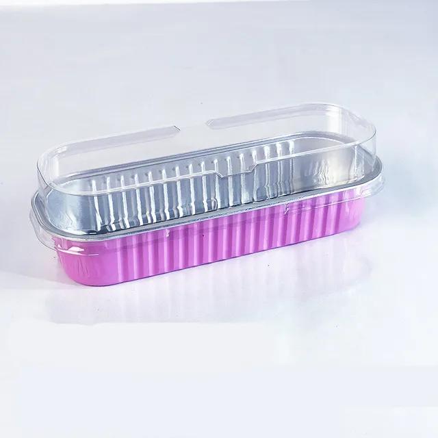 50 Pcs  Tin Foil Box Oven Air Fryer Tin Carton Food Barbecue and Baking Aluminum Foil Plate Household Cake Mold