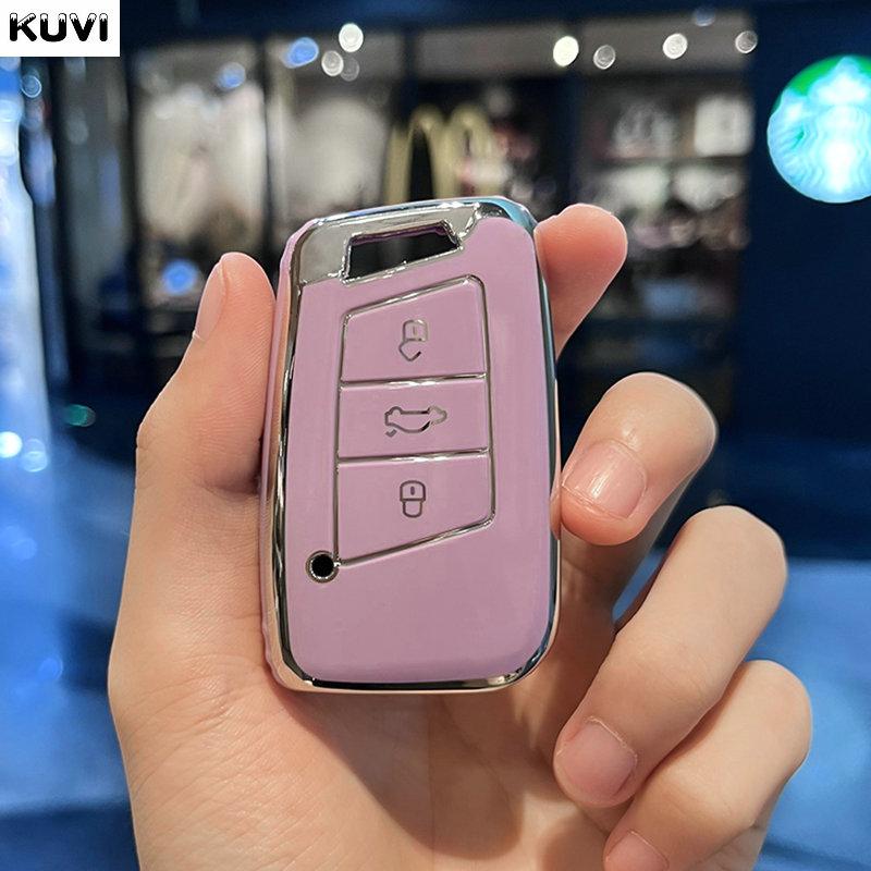 

Fashion Tpu Car Key Cover Case For Vw Volkswagen Passat B8 Cc Arteon Magotan Gte For Skoda Fabia Superb A7 Kodiaq Keychain