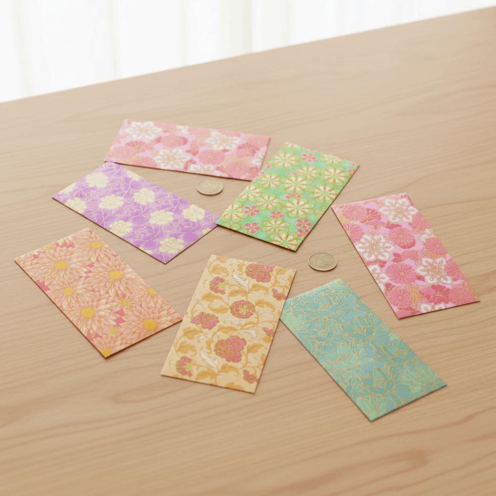 6pcs Mixed Pattern Lucky Money Bag Thickened Money Bag Hongbao  Chinese New Year