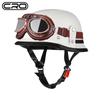 Cruise Vintage Goggles PU Leather Private Helmet Leather Helmet Half Helmet Motorcycle Helmet Locomotive Helmet
