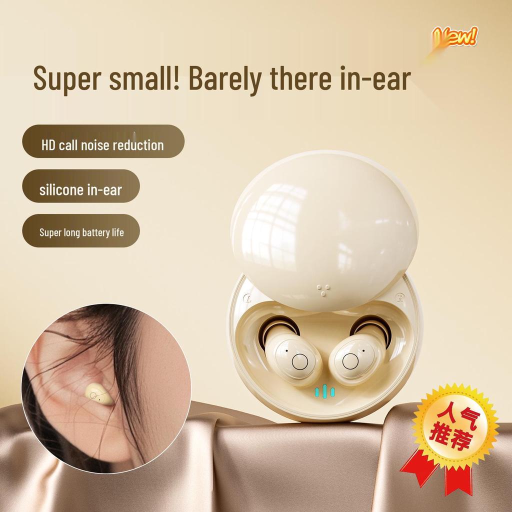 Bluetooth Earbuds T26: Micro-sized, Wireless, Painless, High-Quality Sound, Ideal for Side-Sleepers