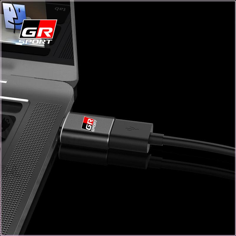 USB 3.0 To TypeC Adapter Mini Converter Phone Charging Cable Charger for Toyota TRD GR E150 E120 Land Cruiser 200 Chr Corolla Yaris Rav4