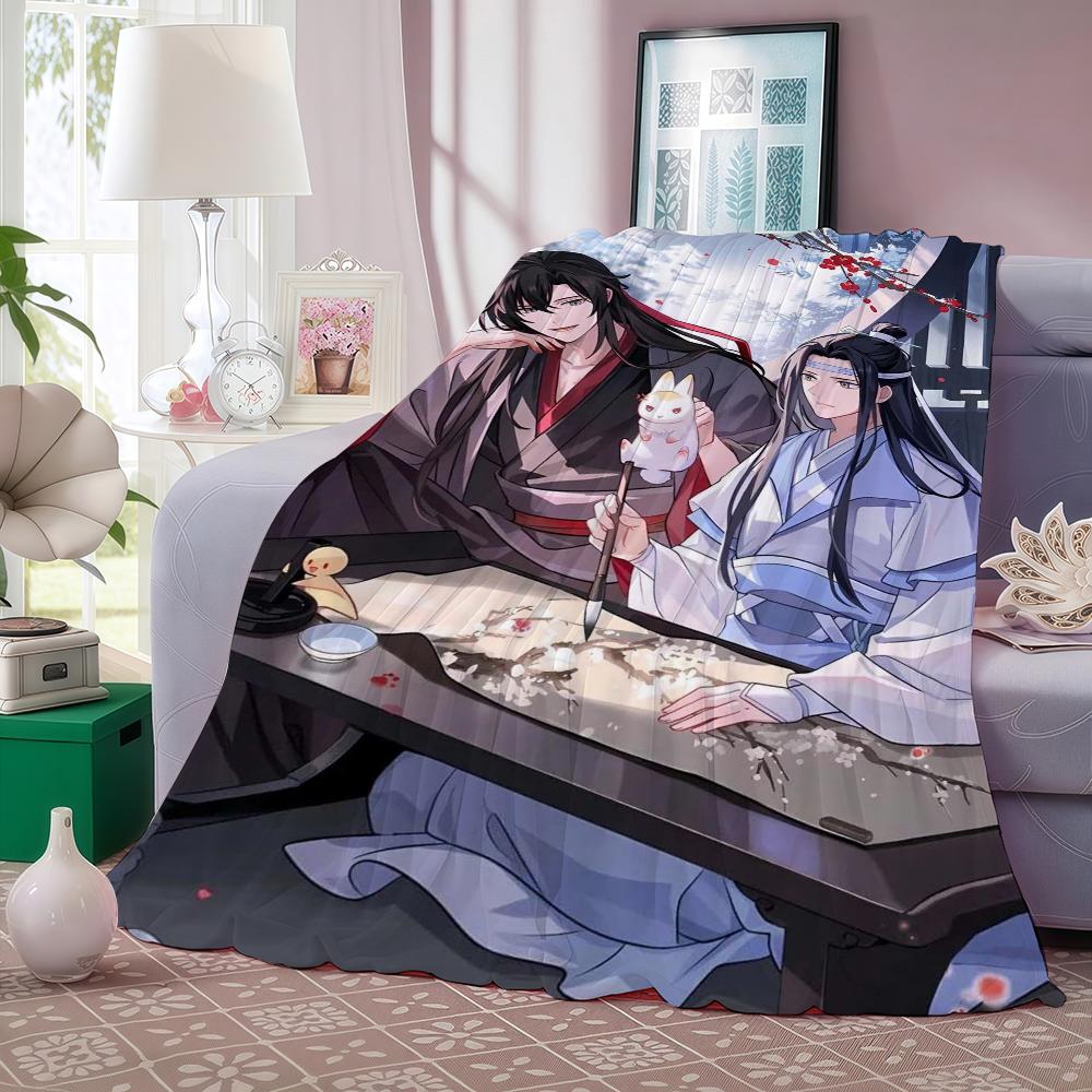 Anime Mo Dao Zu Shi Blanket For Sofa Office Bed Plane Travel Sleep Read Relax Camping Soft And Warm