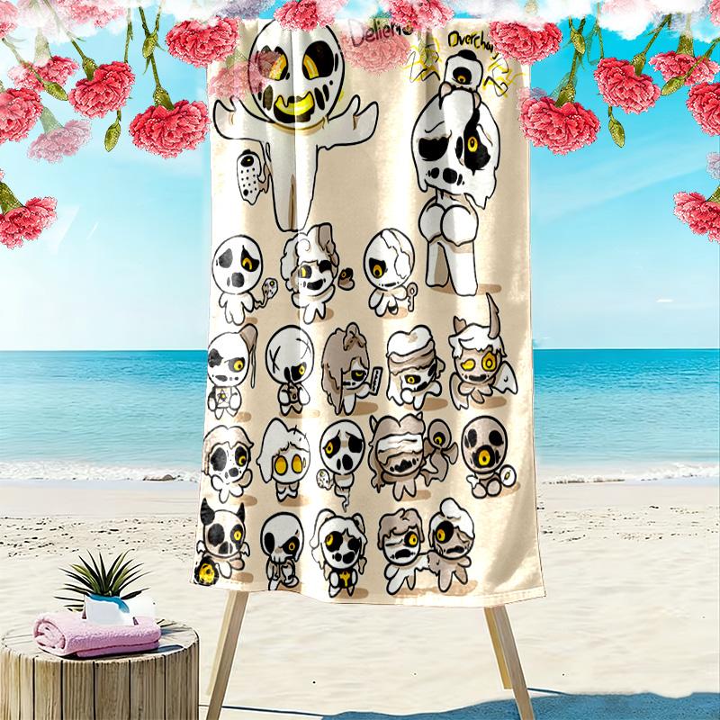 The Binding of Isaac 2D Flat Print Beach Towel, Large Soft Quick Dry Towel for Beach Camping SwimmingXSTJ0915231