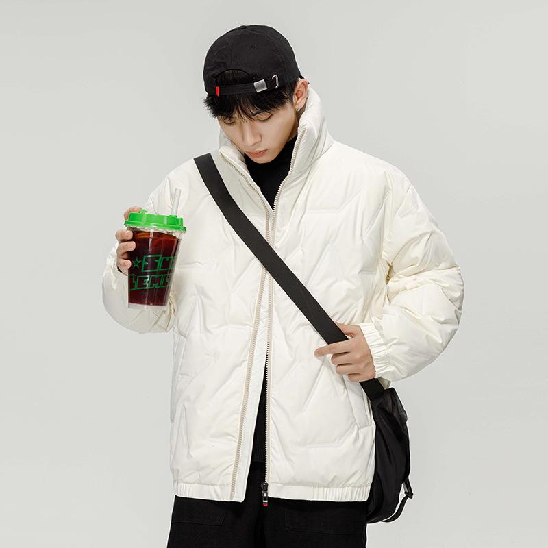Зимняя куртка Fat Plus Plus Plus размера Casual Men s Down, Зимняя толстая куртка Plus Velvet Men s Down L белый