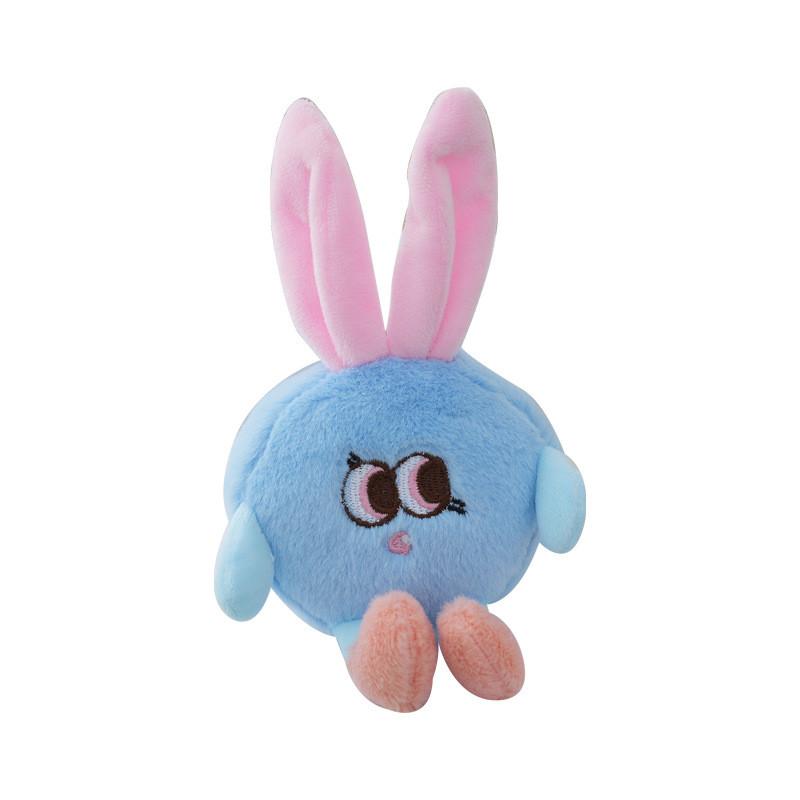 Adorable Plush Bunny Toy Soft And Cute Stuffed Animal With Heart In Pink Blue White Purple