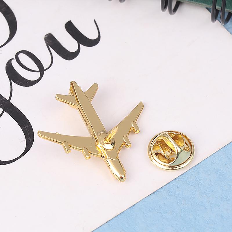 Metal Airplane Brooch Diy  Pin Alloy Badge Vintage Pin Buckle Badge Buckle Jewelry Accessories