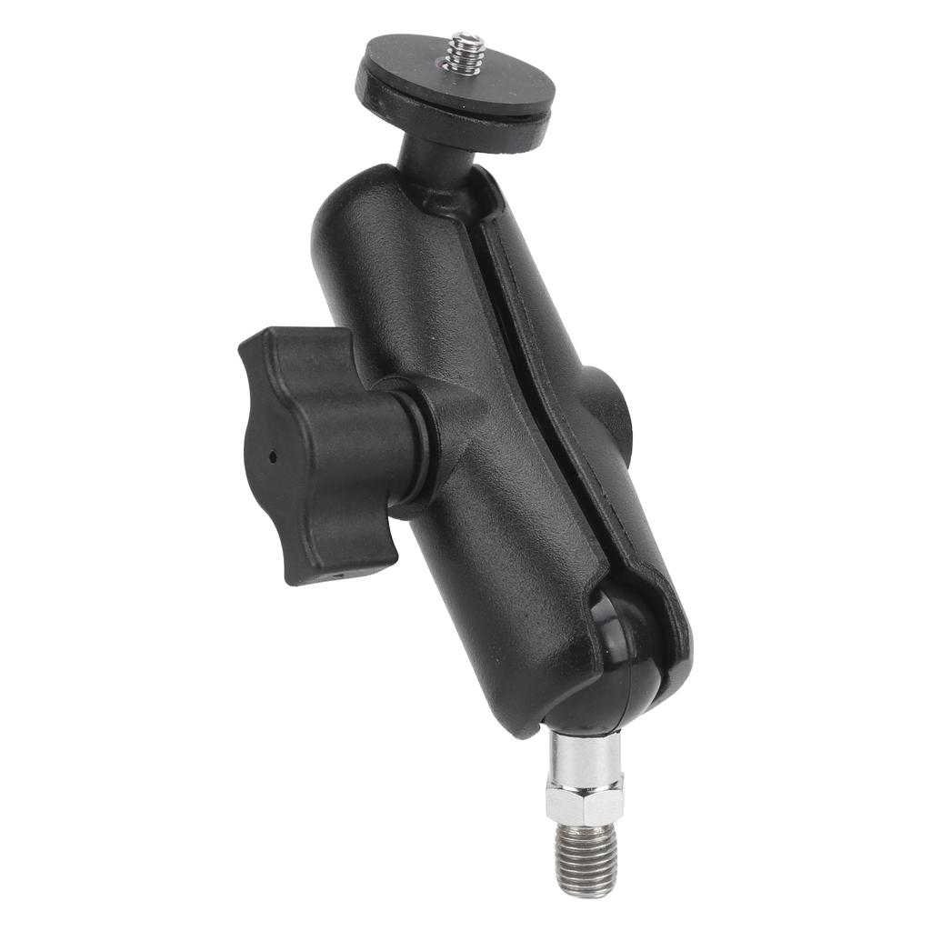 Motorcycle Bike Handlebar Camera Holder 360 Degrees Rearview Mirror Mount Bracket With1 4in Stand