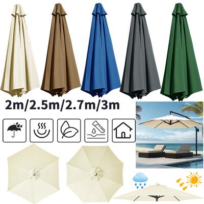 Toldo de Repuesto para Sombrilla Tela de Repuesto Universal para Paraguas Cubierta de Sombrilla para Jardín Patio Terraza Playa Piscina