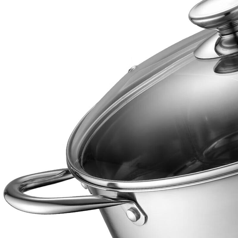 Aishida 30cm 304 Stainless Steel Induction Mandarin Duck Hot Pot