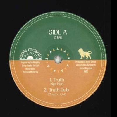 12inch Record NGA HAN; SIMHA / CHAZBO, CLIVE HYLT - Truth / All The Best 12" RM02 Roots Masala EU 2023 Europe Reggae, Ska & Dub