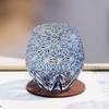 Handmade Edo Kiriko round Curved Rocks Glass Tumbler Colorful Japanese Style Whiskey Glasses with Gift Box for Cocktail Lovers