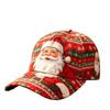 New Christmas Hat Digital Printing Fashion Bent Bend Baseball Cap Retro Baseball Cap