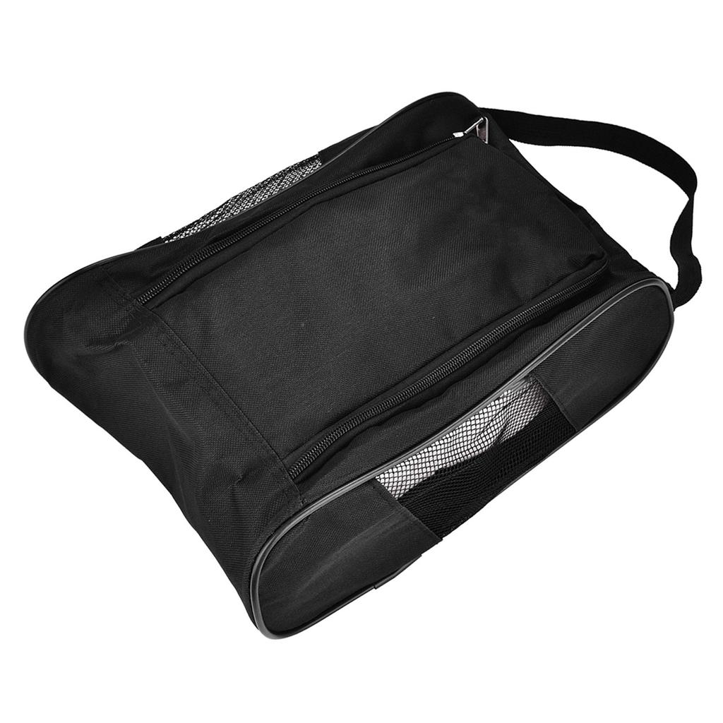 Portable Breathable Golf Shoes Bag Case Pocket Pouch Storage Sports Accessory(Black)