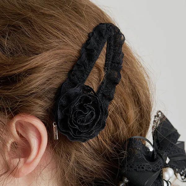 Curly Rose Hair Clip JP-25-122AB