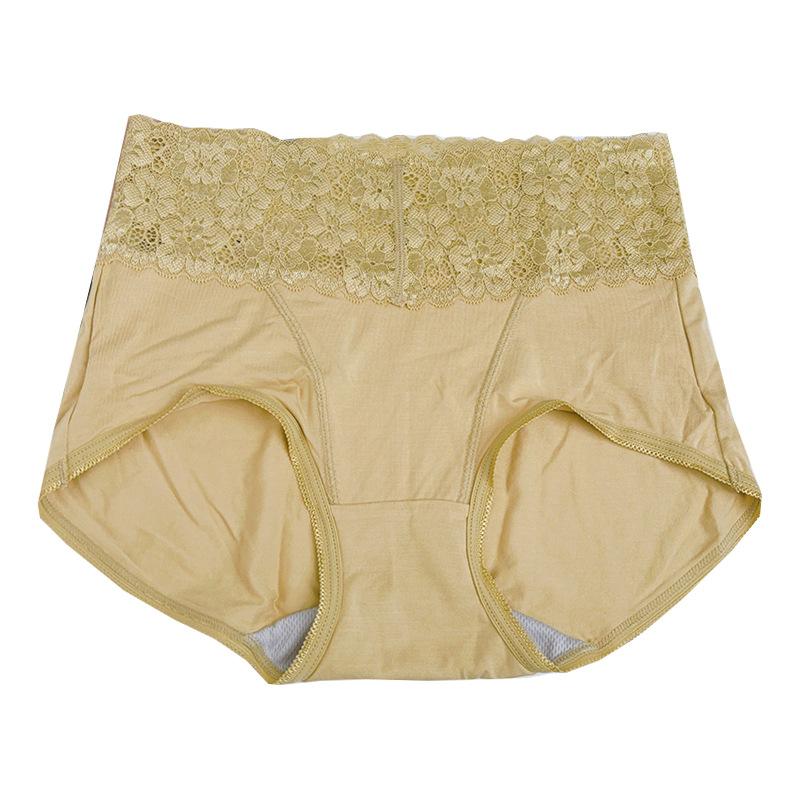 Modal Women's Underwear Lace Mid-waist Silver Ion Dry and Breathable Comfortable and Healthy for Menstruation Warm and Nourishing for The Abdomen