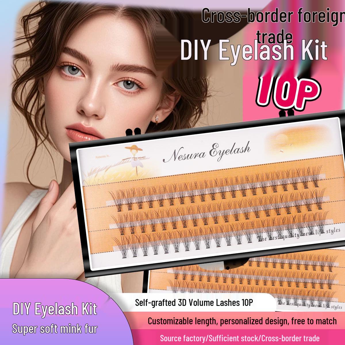

Scarecrow Fluffy Mink Individual False Eyelashes: 30P/40P, Soft and Dense, Customizable Styles 16mm