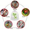10pcs Adjustable Garden Cloches Bell Plant Protectors Reusable Humidity Domes for Plant Growth Protection