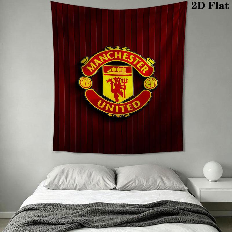 Unbeatable MUFC ForceWall Hanging Printed Fabric Blanket Decorative Tapestries for Bedroom Living Room Home Decor