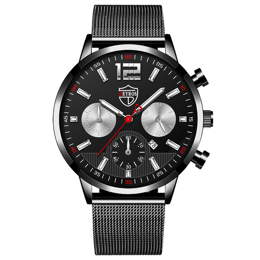 Stainless Steel Strap Luminous Calendar Men'S Watch Automatic Quartz Watch