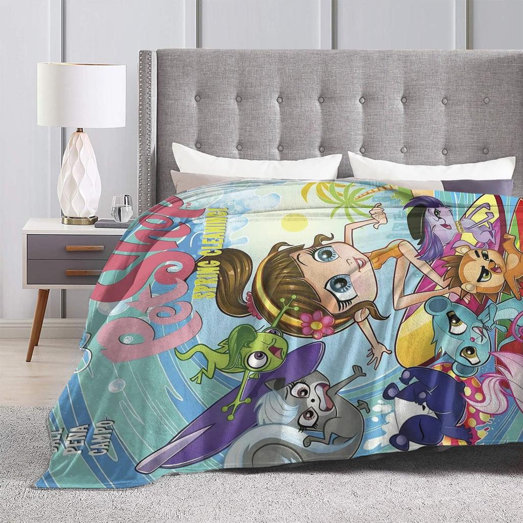 Littlest Pet Shop Blankets Quality Warm Soft  Throw Blanket Winter Airplane Travel Couch Chair Sofa Bed Fashion Bedspread