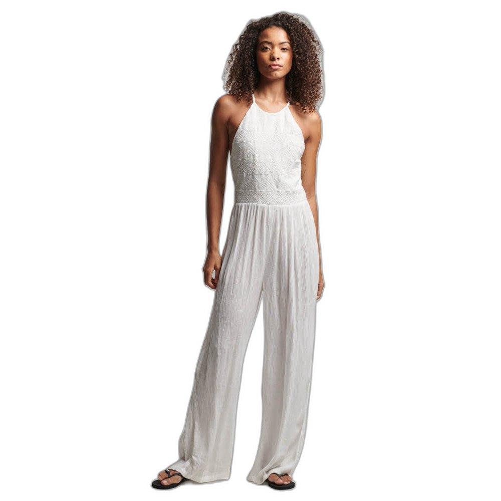 Superdry Damen Weiß Bestickter Overall, Frau - Bild 2
