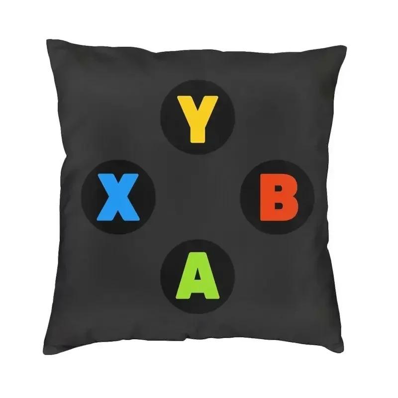 Home Decor Retro Gaming Icons Pattern Pillow Cover Pattern Cushion Cover Suitable for Sofa Bedroom Car Pillow Cover